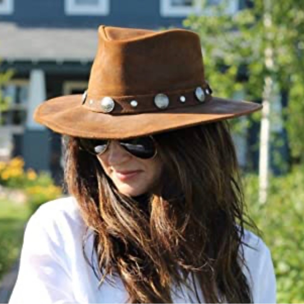 Minnetonka Buffalo Nickel leather hat